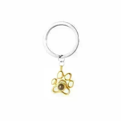 Cute Animal Dog Paw Personalized Custom Projection Necklace - EX-STOCK CANADA