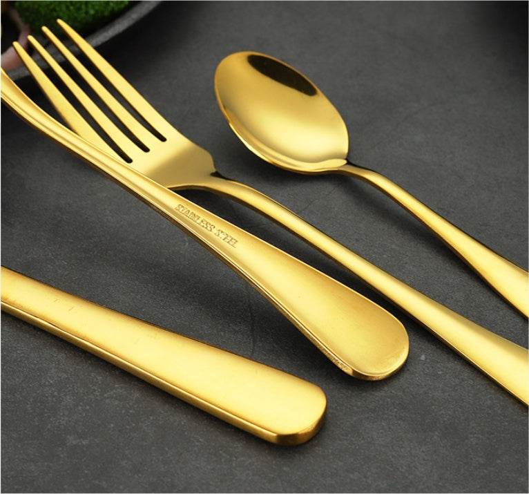 High-end tableware 24 piece set Cool Matching flatware - EX-STOCK Canada