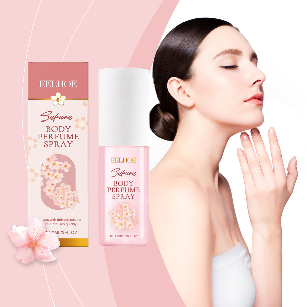 Spray Profumo per il Corpo ai Fiori di Ciliegio Elegante Ammorbidimento della Pelle - EX-STOCK Canada
