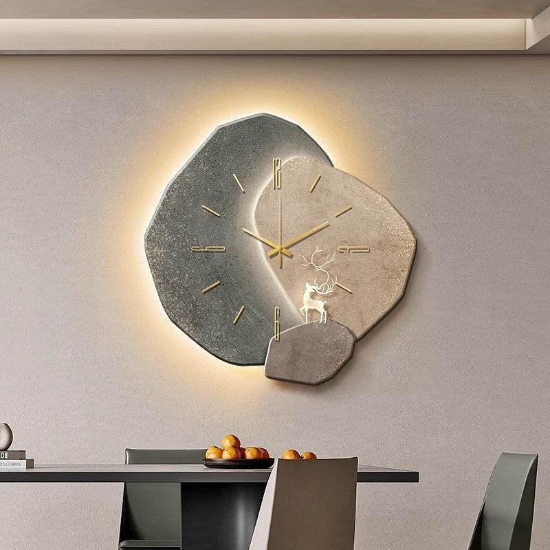 Lucky Stone Restaurant Clock Wall Clock EX-STOCK CANADA