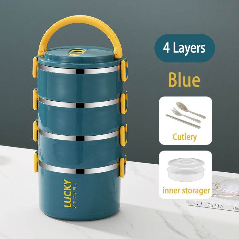 Sealed Multi Layered Thermal Stainless Steel Insulated Lunch box - EX-STOCK Canada
