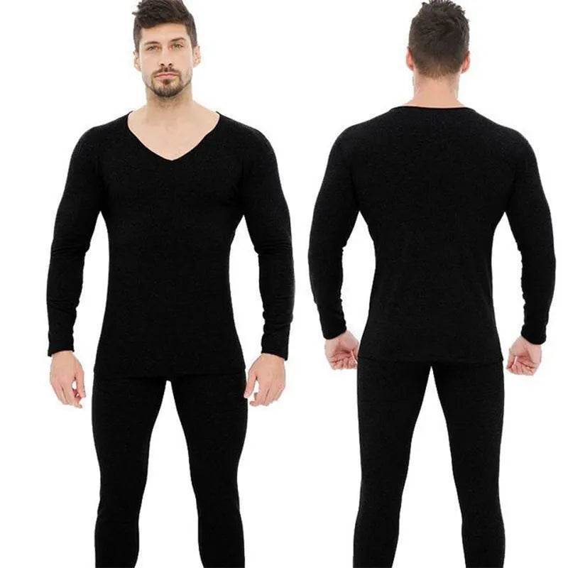 Winter Men's Sleepwear Loungewear Cashmere Long John set - EX-STOCK Canada
