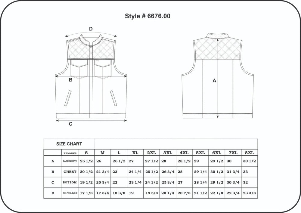 Gilet de club en jean et cuir pour hommes Open RoadEX-STOCK Canada