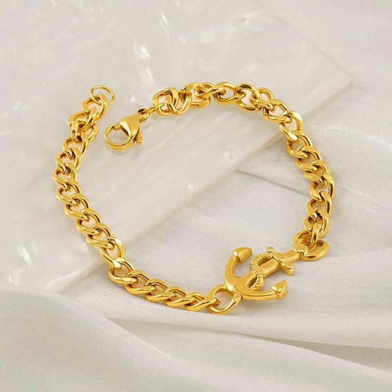 Fashion Stainless Steel Cuban Link Chain Bracelet Numbers - EX-STOCK Canada