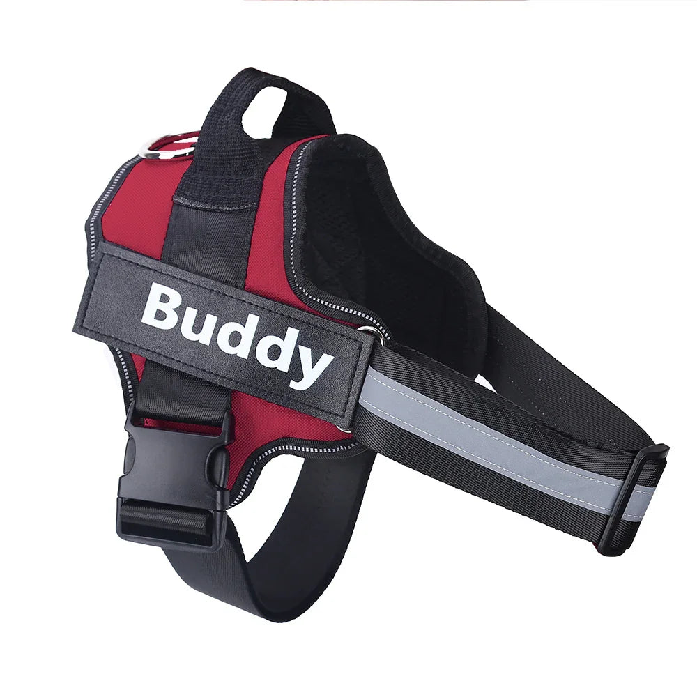 Personalized Dog Harness NO PULL Reflective Breathable Adjustable Pet Harness Vest For Small Large Dog Custom Patch Pet Supplies EX-STOCK Canada