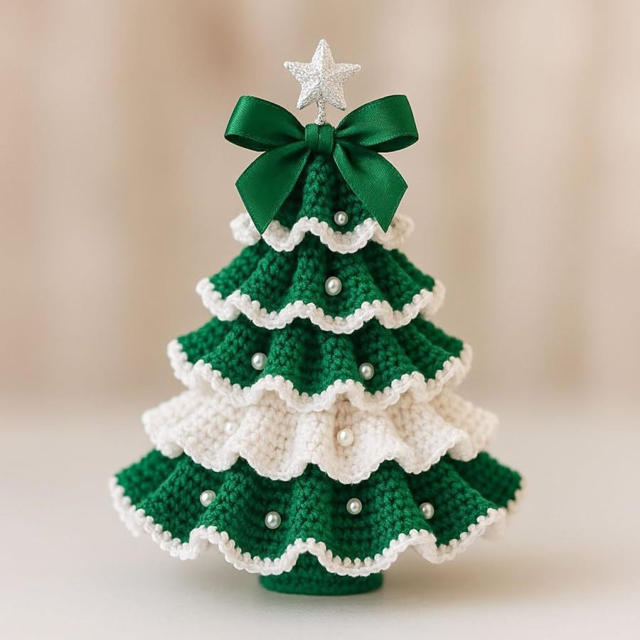 Crochet Christmas Tree Decoration DIY Material Package EX-STOCK Canada