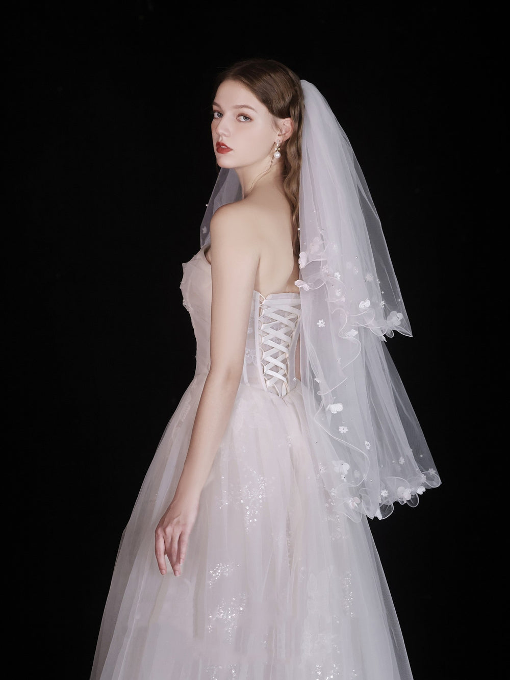 White Wedding Bridal Dress Light Yarn Dinner Tube Top Dress EX-STOCK Canada