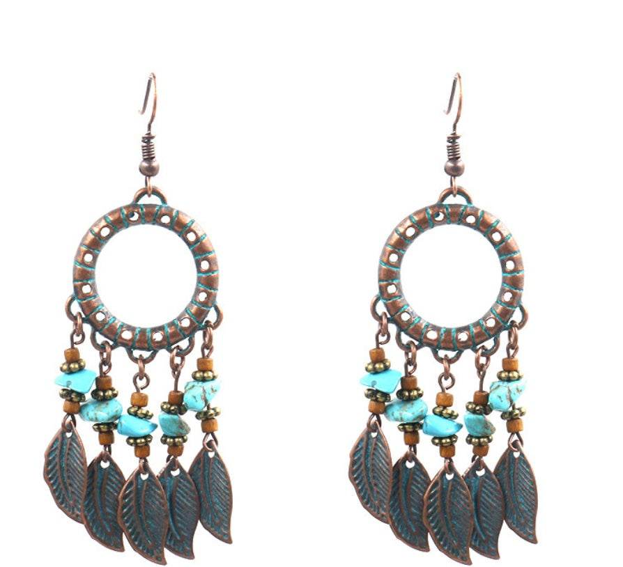 Handmade beaded tassel earrings - EX-STOCK Canada