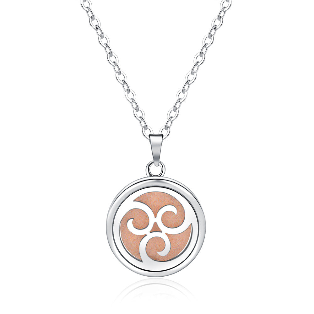 Open Round Hollow Perfume Box Necklace - EX-STOCK Canada