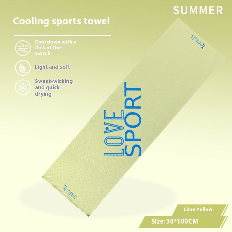 Cold Feeling Towel Outdoor Sports Sweat-absorbent Breathable Towel EX-STOCK Canada