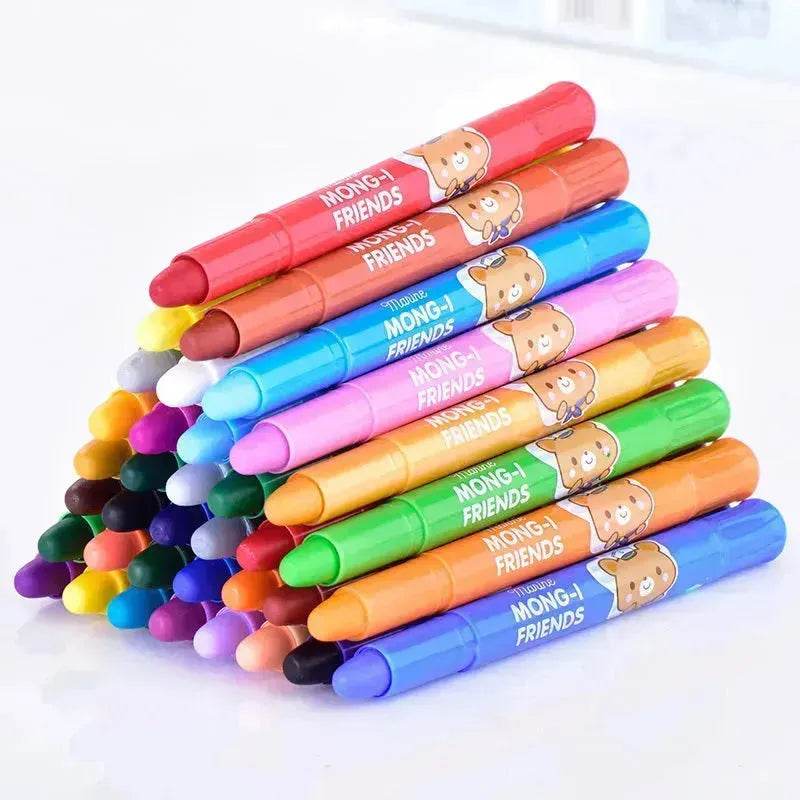 Kids Children Deli Rotating Crayon Children's Oil Pastel - EX-STOCK Canada