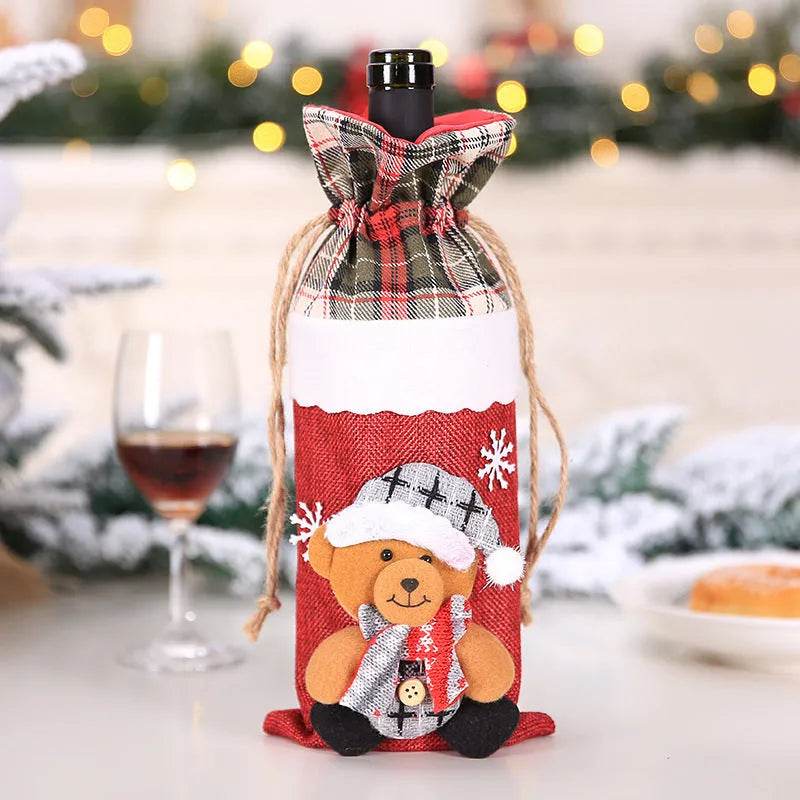Christmas Decorations Christmas Wine Bottle Socks - EX-STOCK Canada