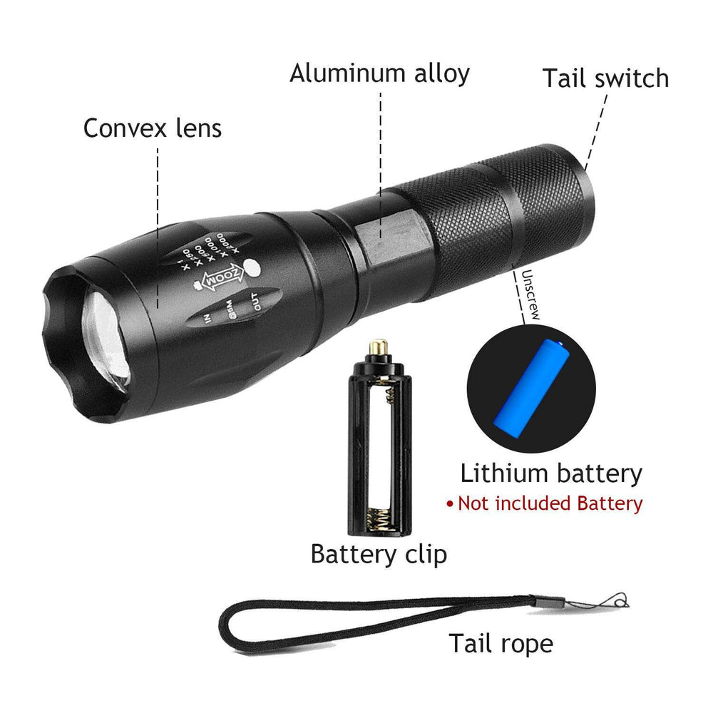UV Torch Ultra Violet Flashlight Zoomable Blacklight Lamp LED Super Bright 250000lm 2 In 1 395nm Mini Pocket Inspection Light 2 Pack - EX-STOCK Canada