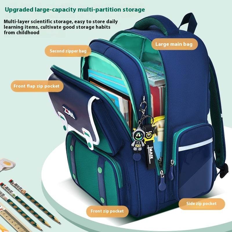 Elementary School Spine Protection Backpack Water resistant School bag - EX-STOCK Canada