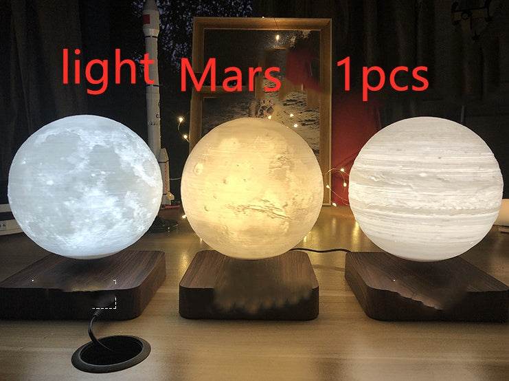 Magnetic Levitation Table Lamp Moon Light 3D Printing Planet Night Light - EX-STOCK Canada
