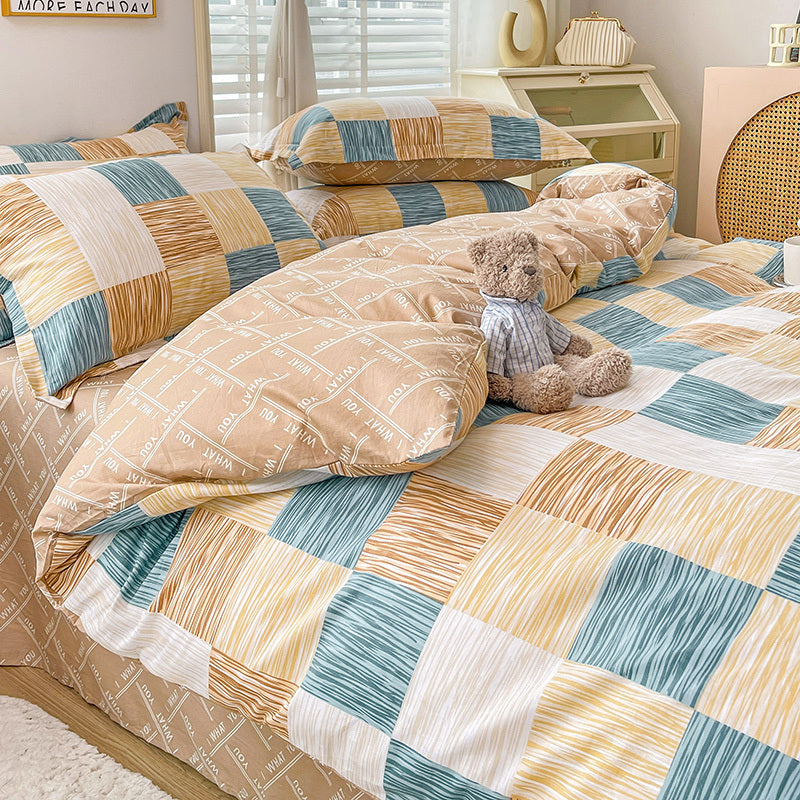 Cotton Duvet Cover Sheet Dormitory Three Piece Bedding Set EX-STOCK Canada