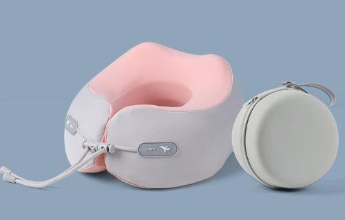 Cuscino da viaggio per il collo a forma di U in memory foam con spazio di archiviazione - EX-STOCK Canada