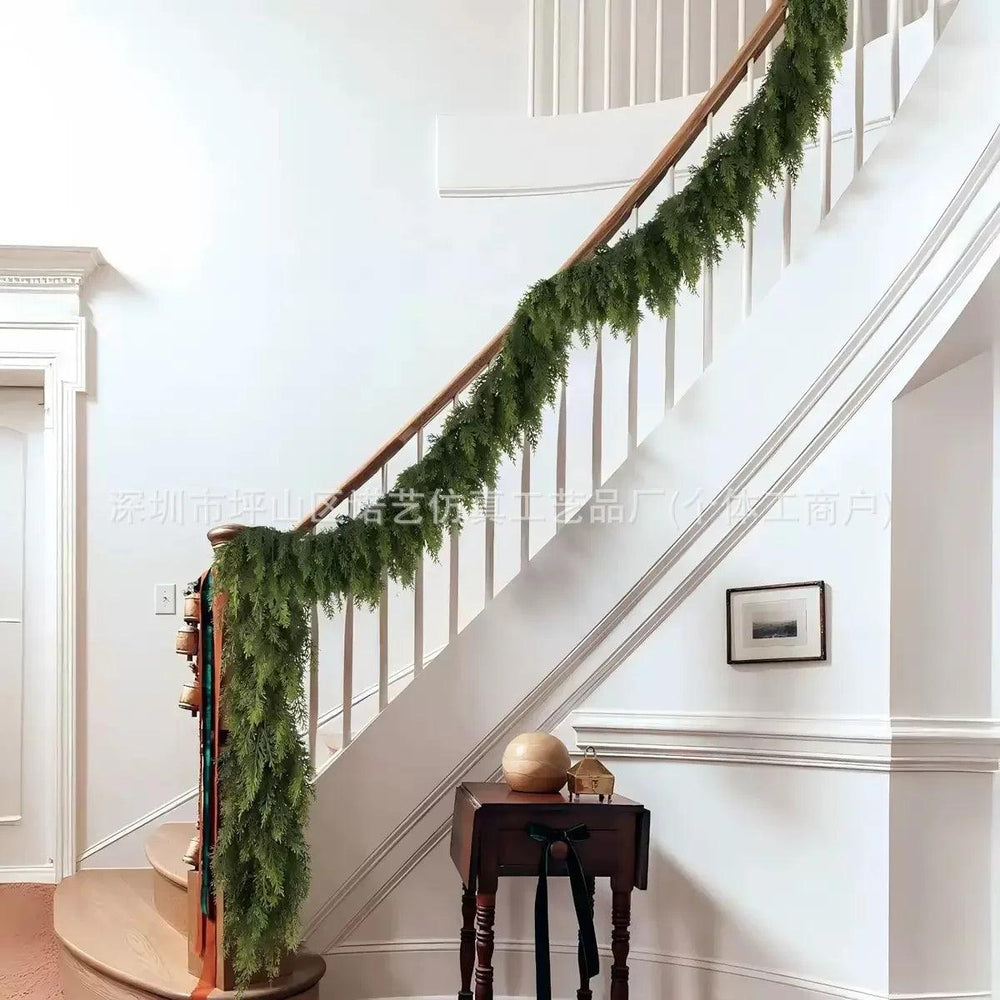 Christmas Pine Needle Garland Soft Rubber Feel Norfolk Pine Cypress Rattan EX-STOCK Canada