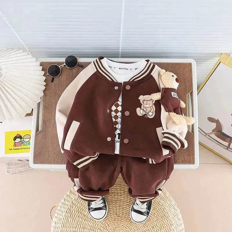 Children Fashionable Long Sleeve Three-piece Sweater Set - EX-STOCK Canada