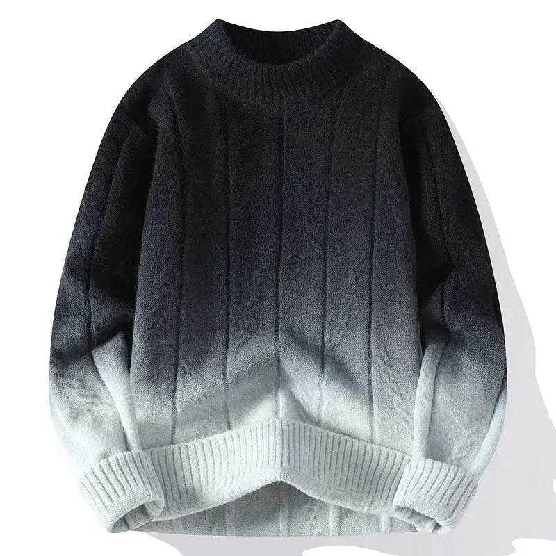 Fall Winter Gradient High-grade woolen Pullover Sweater for Men - EX-STOCK Canada
