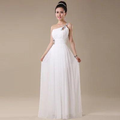 Robe de soirée une épaule dîner banquet longue banquetEX-STOCK Canada