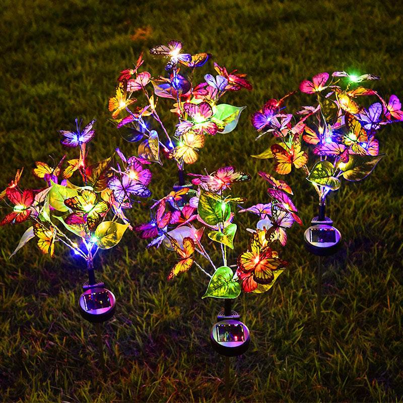 Solar Butterfly Courtyard Light Led Landscape Pathway Lighting - EX-STOCK Canada