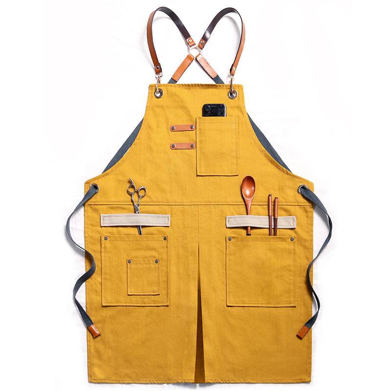 Hair Stylist Cake Shop Barista Men And Women Flower Shop Workwear Denim Apron Jeans - EX-STOCK Canada