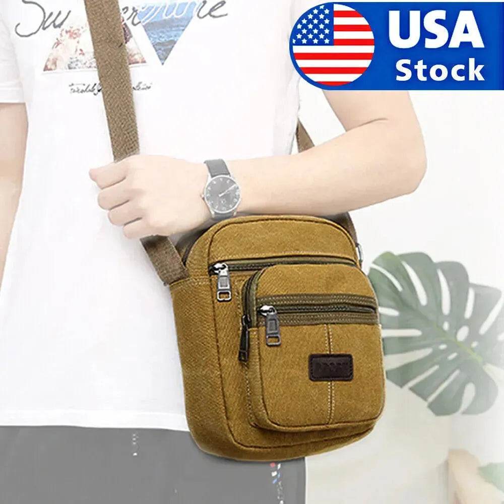 Crossbody Canvas Bags Casual Shoulder Messenger Unisex - EX-STOCK Canada