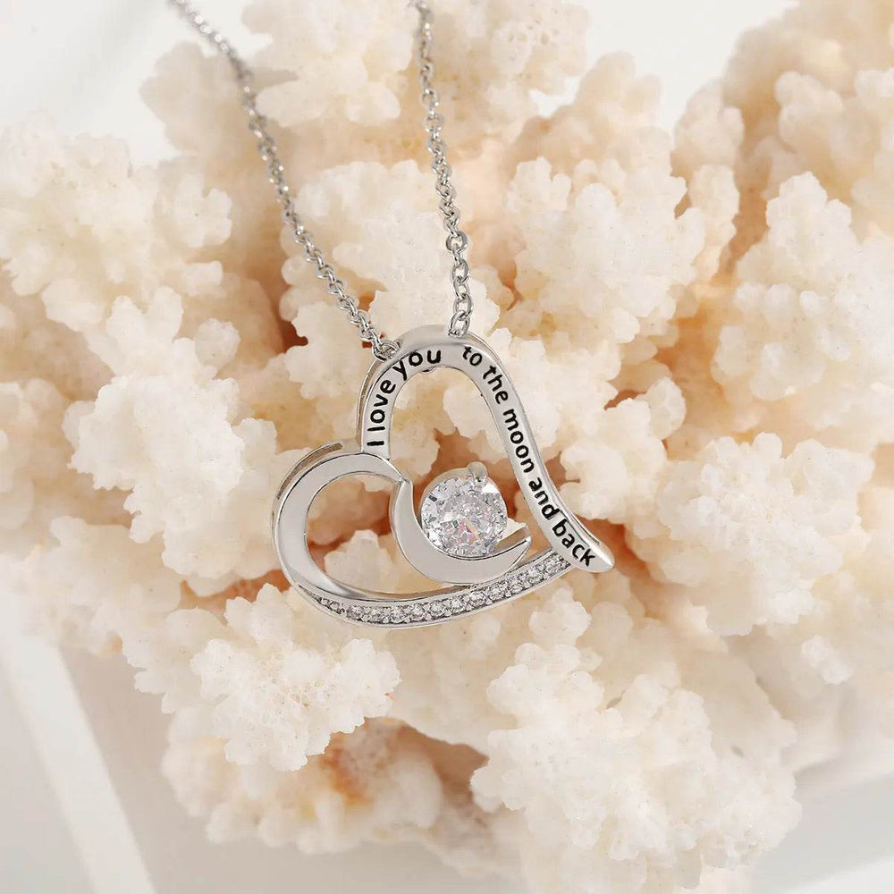 Love Necklace With Rhinestones And Letters Fashion Personality Heart-shaped Necklace Valentine's Day Gift - EX-STOCK Canada