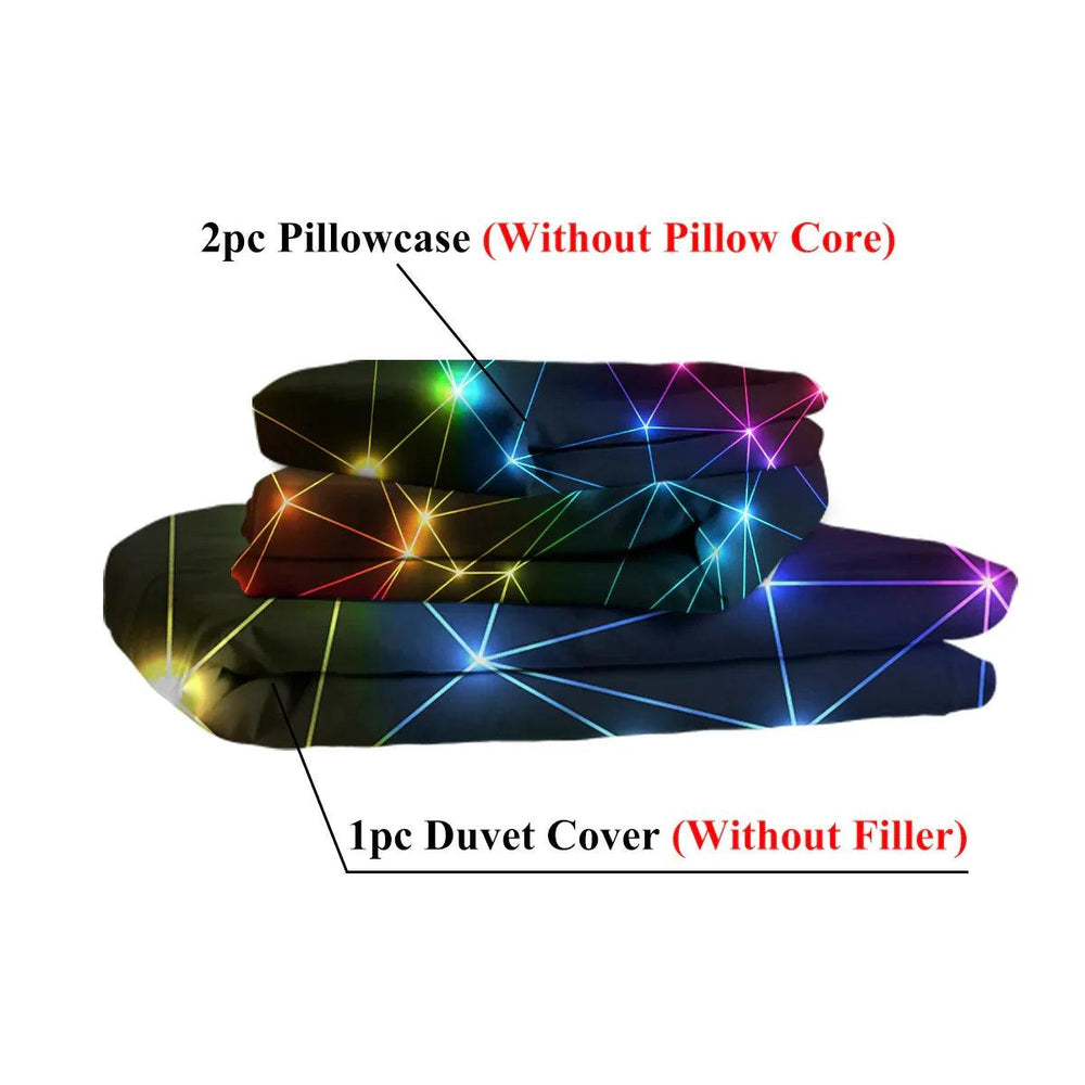 Gorgeous Starlight Duvet Cover Set Single 3pcs Colorful Microfiber Kids Bedding Set EX-STOCK Canada