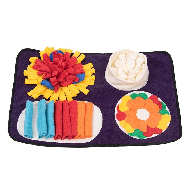 Tappetino interattivo per cani Italian Feast Snuffle Mat, incoraggia le abilità naturali di ricerca del cibo, resistente e lavabile in lavatrice, adatto per cani grandi, medi e piccoli