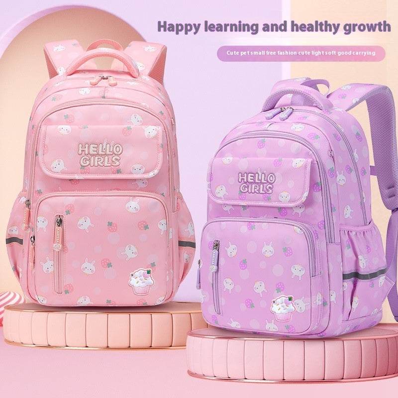6-12-year-old Primary School Children Girls Backpack Large Capacity Schoolbag - EX-STOCK Canada