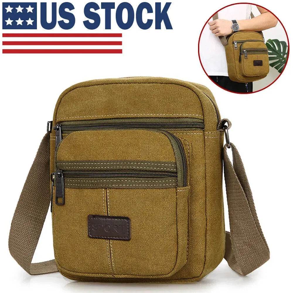 Crossbody Canvas Bags Casual Shoulder Messenger Unisex - EX-STOCK Canada