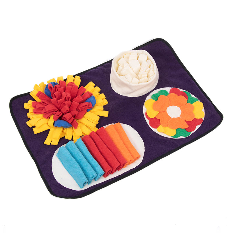 Italian Feast Snuffle Mat Interactive Dog Foraging Mat, Encourage Natural Foraging Skills, Durable And Machine Washable, Suitable For Large Medium Small Dogs