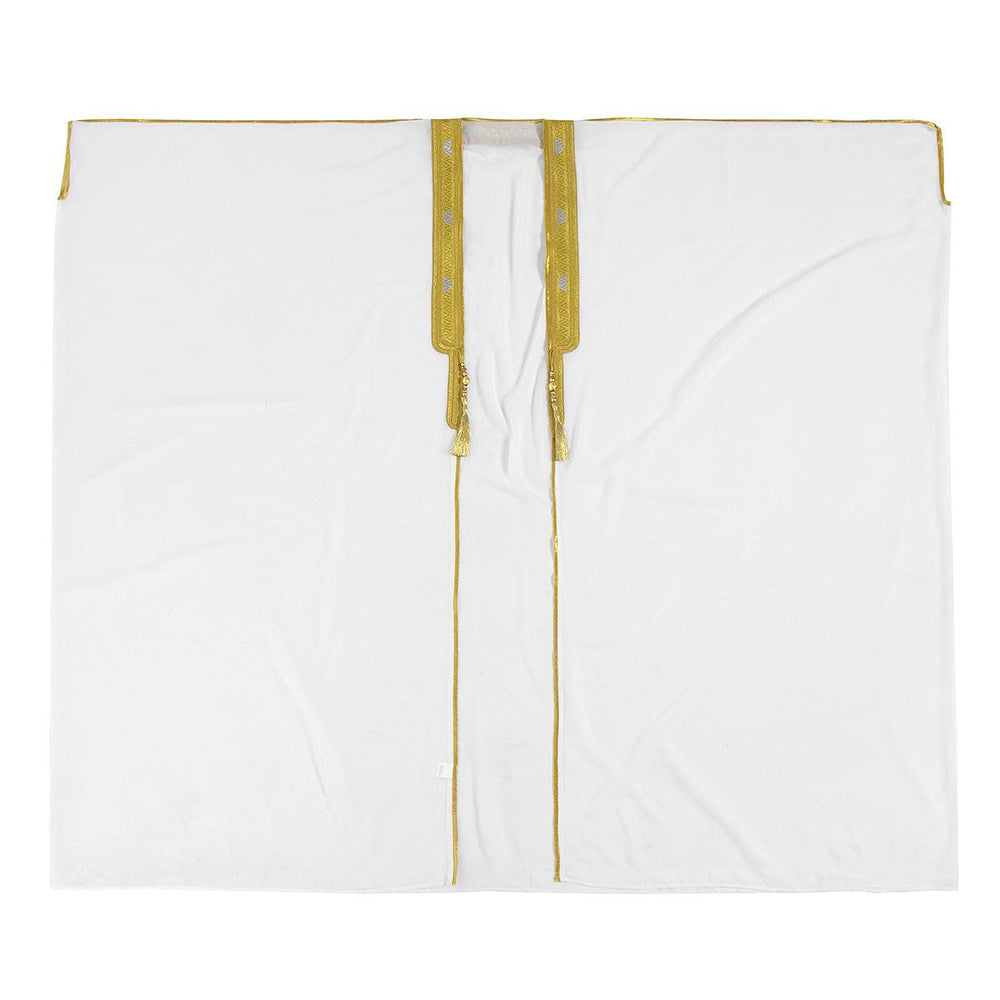 Robe pour hommes arabe brodée manches longues glands boules dorées châle en chiffonEX-STOCK Canada