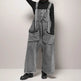 Personality Street Tooling Style Overall Baggy Jeans Pant Women - EX-STOCK Canada