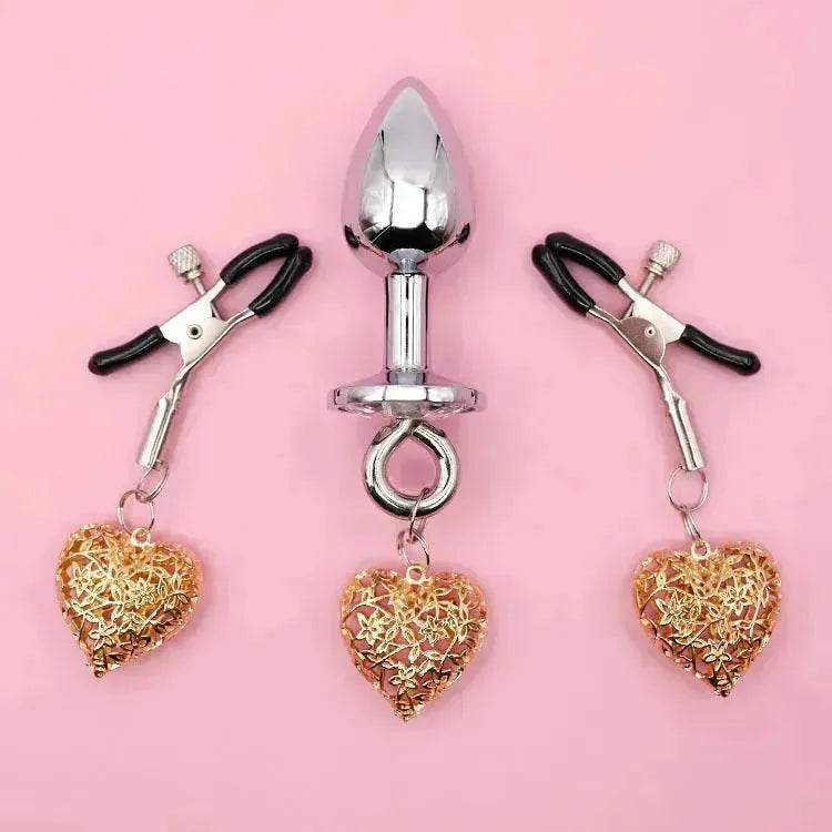Love Chain Sex Toys Bell For Women Nipple Clamp Anal Plug - EX-STOCK Canada