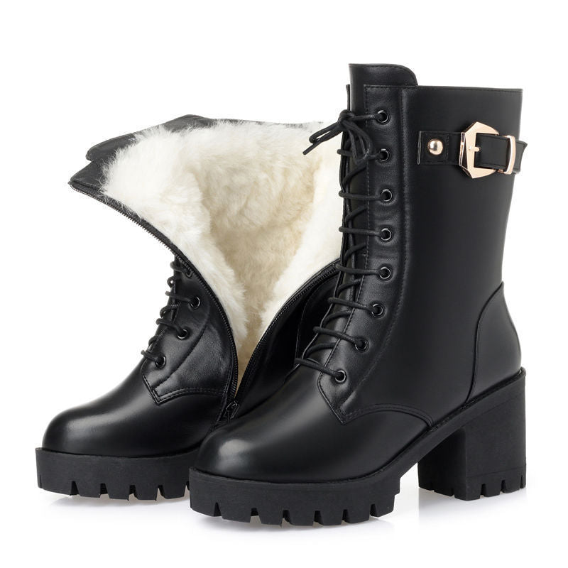 Short Women's Winter Mid-calf Boots | EX-STOCK product gallery photo 2