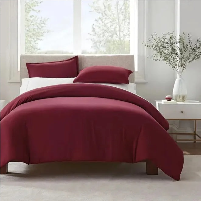 Serta Simply Clean Pleated Duvet Cover Queen EX-STOCK Canada