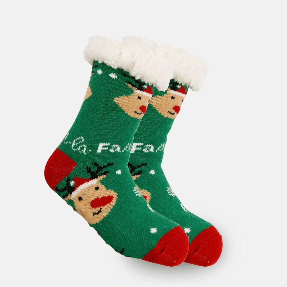 Christmas Women's Thickened Fleece-lined Room Socks EX-STOCK Canada