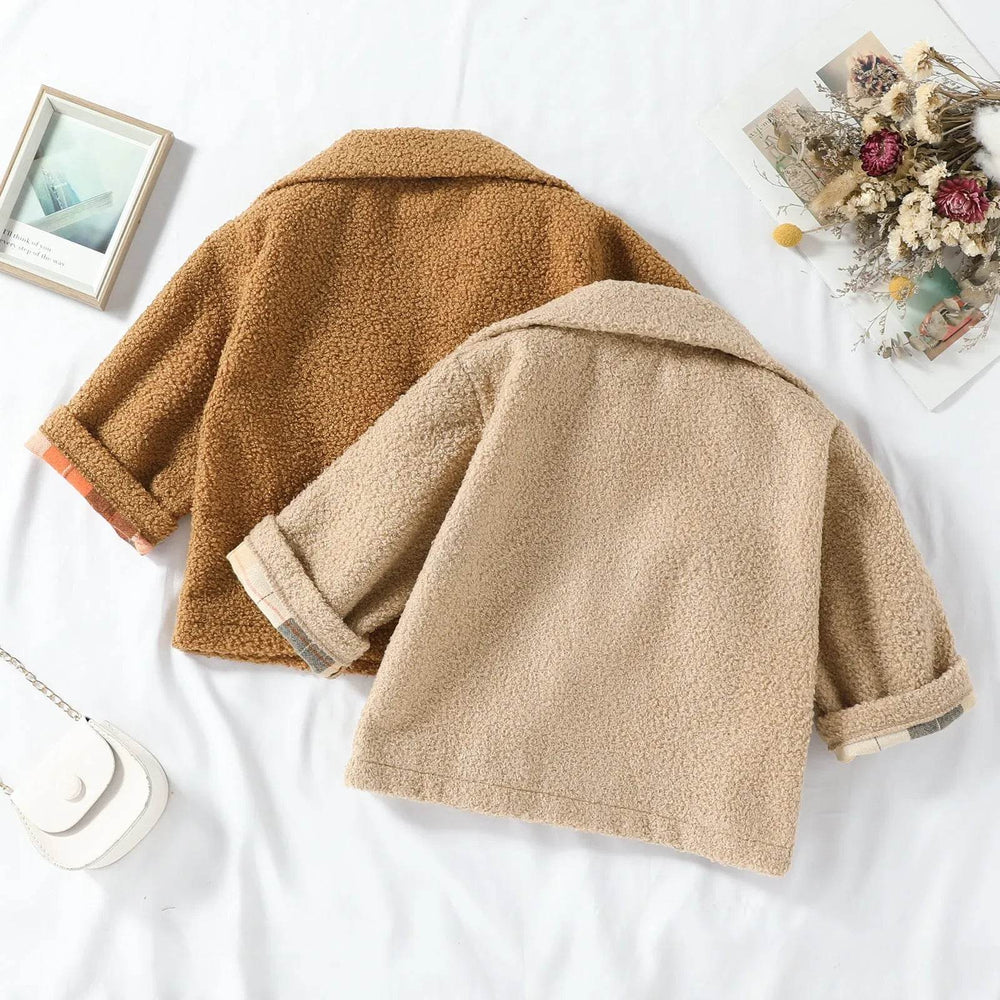 Autumn New Plush Plaid Reversible Coat - EX-STOCK Canada