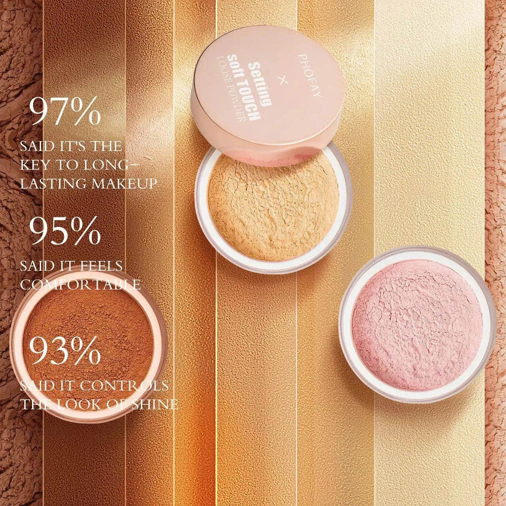 PHOFAY Soft Touch Loose Setting Powder Smooth Long Lasting Makeup - EX-STOCK Canada