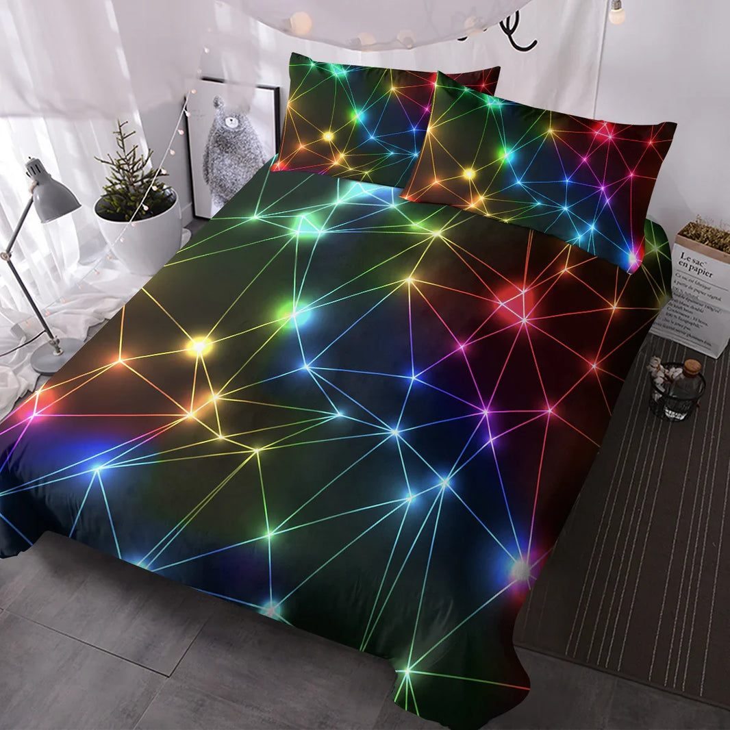 Gorgeous Starlight Duvet Cover Set Single 3pcs Colorful Microfiber Kids Bedding Set EX-STOCK Canada
