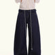Loose Waist Stitching Small Skirt Baggy Jeans Pant For Men And Women - EX-STOCK Canada