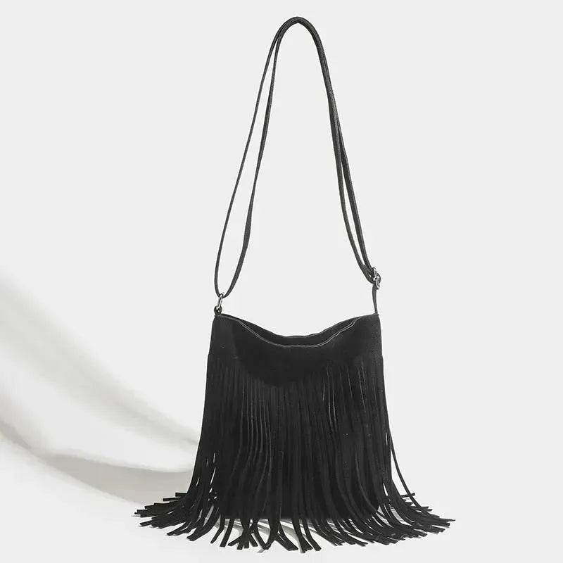 Artistic Tassel fringe Messenger Bag Simple And Popular Shoulder Bag - EX-STOCK Canada