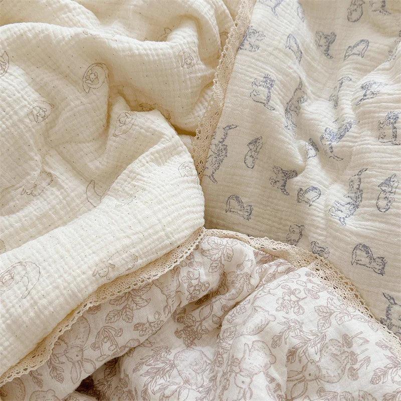 Pure Cotton Class A Double-layer Gauze Summer Air-conditioning Thin Duvet EX-STOCK Canada