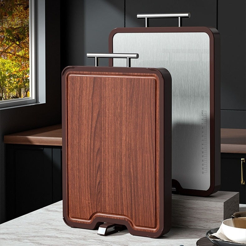 Stainless Steel Ebony Cutting Board Antibacterial And Mildewproof Double-sided Cutting Board EX-STOCK Canada