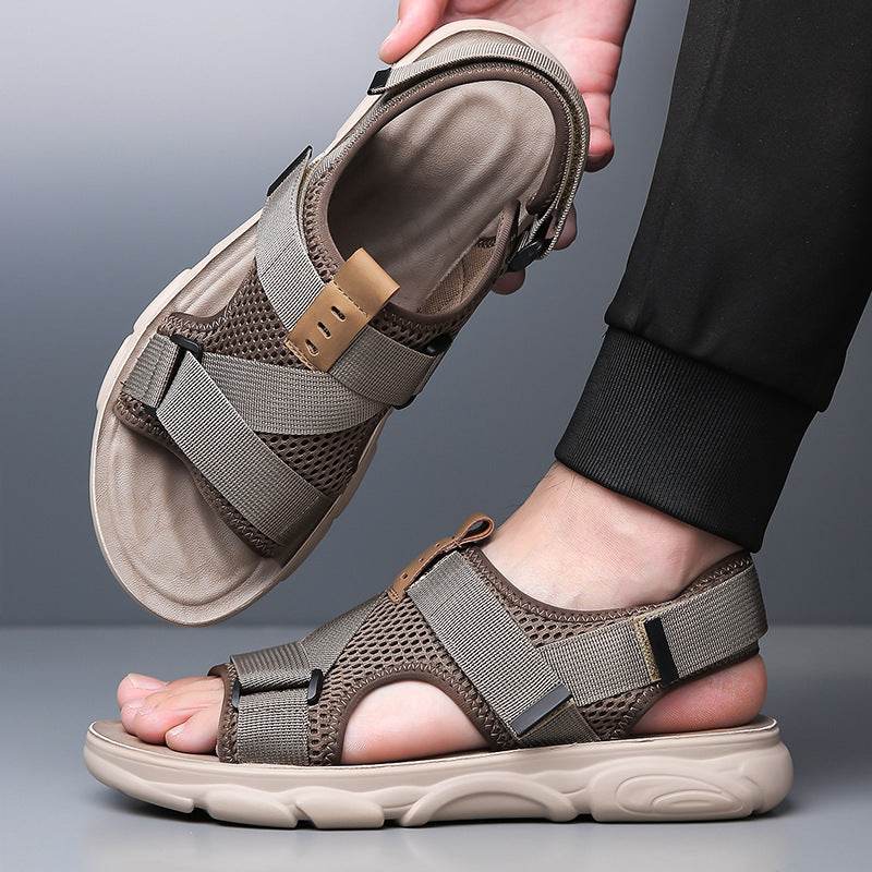 Men's Soft Bottom Non-slip All-matching Outer Wear Roman Beach Shoes  EX-STOCK CANADA