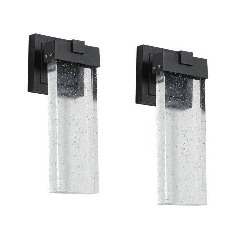 Outdoor Waterproof Transparent LED Crystal Wall Light Supports Many Types Of Bulb-2 Packs With Light Sensitivity - EX-STOCK Canada