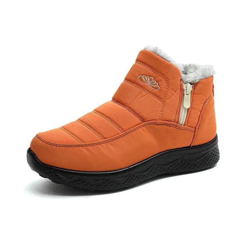 Winter Women's Cotton-padded Thick fleece lined Ankle Snow Boots - EX-STOCK Canada